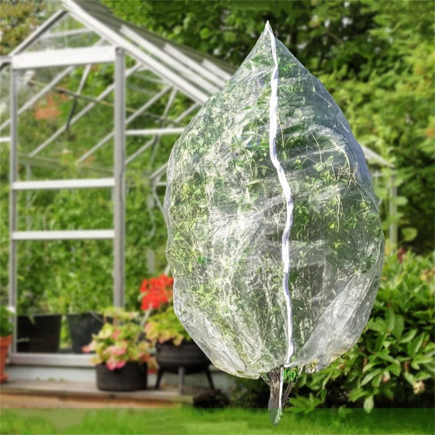 4 Pack Blueberry Bush Netting Cover,Garden Netting Mesh Cover Plant Netting Bags,39.4"X59"Fruits Bushes Protection Netting Covers Bags with Drawstring