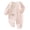 Pink, variant on Ulanda Baby Coming Home Outfit Boy Girl Cotton Long Sleeve Romper Jumpsuit Plain One-Piece Clothes (Blue, 3-6 Months)