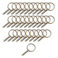 thumbnail image 2 of 30 Pieces Keyrings with Chain, Bulk 1 inch Keychain Rings, Metal Parts for Key, 2 of 9