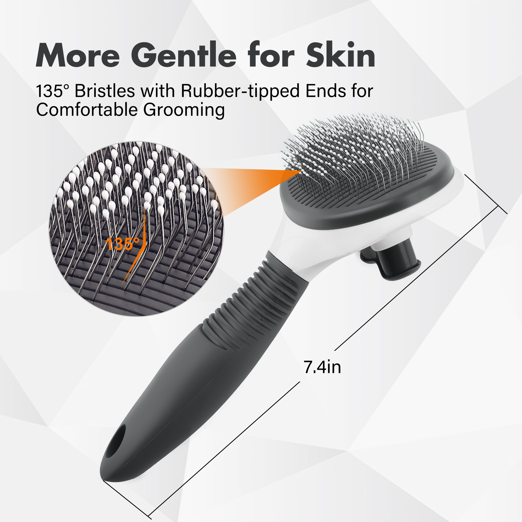 Prime Pets Self-Cleaning Slicker Brush photo 3