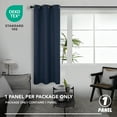 thumbnail image 2 of ZOPZO Blackout Curtain for Indoor Use, Noise Reducing, Navy Blue, 42W x 54L Inch, Room Darkening Thermal Insulated Curtain, 1 Panel, 2 of 6