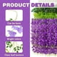thumbnail image 3 of Flores colgantes artificiales Alotiki Wisteria, 1,1 m, 36 unidades, color morado, 3 of 7