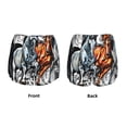 thumbnail image 5 of Vsdgher Four Running Horses Print Women's Running Double Layer Shorts High Waisted with Pockets Elastic Yoga Workout Athletic Gym Sports, 5 of 8