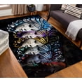 thumbnail image 2 of Venice Masks Rug, Venetian Mask Rug, Modern Rugs, Gift Rug, Hallway Rug, Traditional Mask Rugs, Printed Rug, Office Rug, Indoor Rug, 5.2'x7.5' - 160x230 cm, 2 of 7