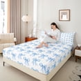 thumbnail image 4 of Castle Fairy Kawaii Ribbon Bowtie Twin Sheet Sets for Female Men,Dreamy Bow Bedding, 4 of 7