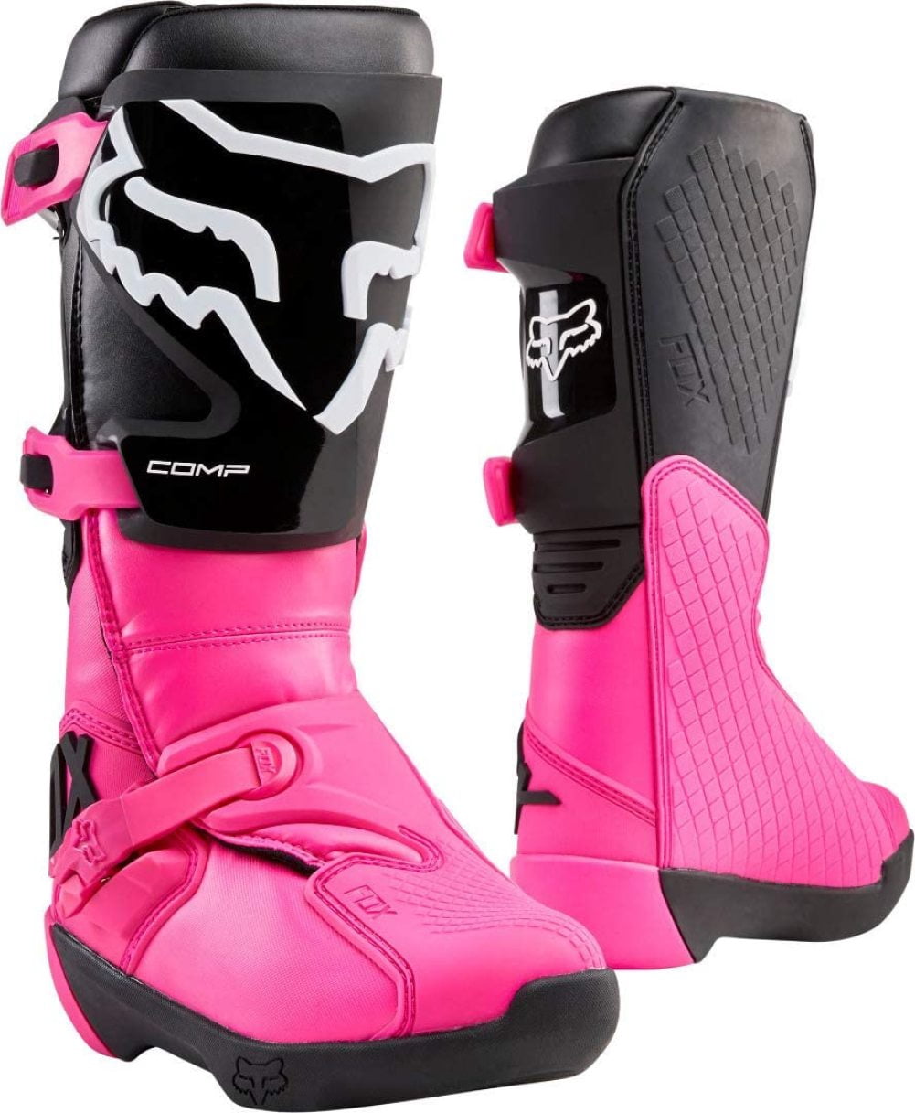 Fulnkye Womens Comp Motocross Boot,Black/Pink,5 inch, Women's