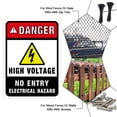 thumbnail image 6 of 2 Pack Danger High Voltage No Entry Electrical Hazard Warning Signs 7x10 inches 30 Mil Aluminum Security Warning Signs, 6 of 7