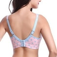 thumbnail image 3 of QATAINLAV Sports Bra for Women Crossover Deep V-neck Support Bralette Trendy Polka Dot Print Underwear Lightening Sales, Pink, 3 of 4