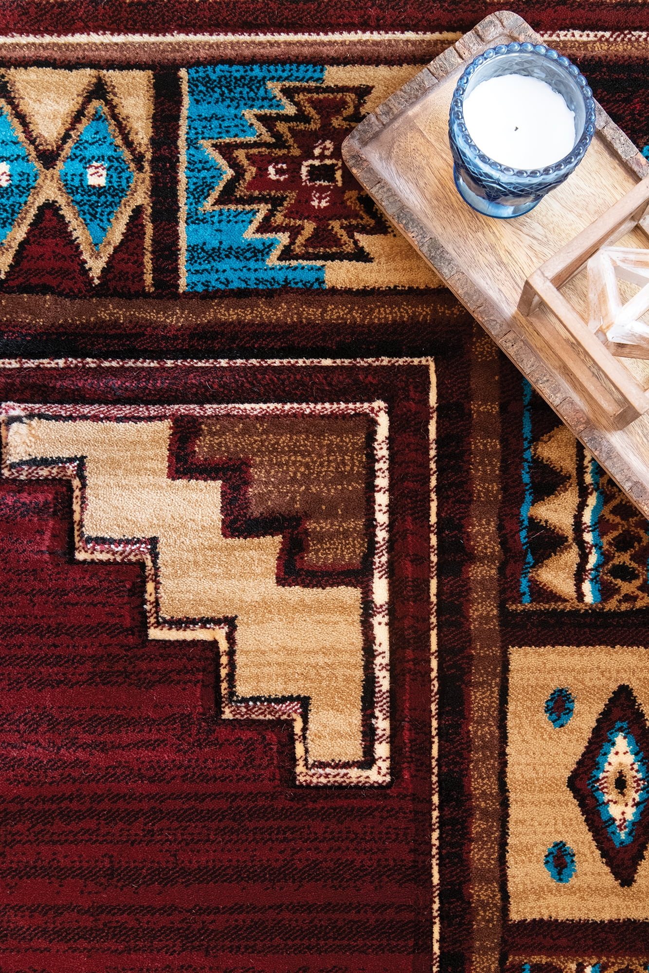 United Weavers Rustic Forest Bayard Hand-Carved Area Rug or Runner