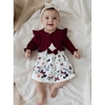 thumbnail image 6 of BemeyourBBs Toddler Baby Girls Sets Sleeveless Dress with Long Sleeve Cardigan, 6 of 9