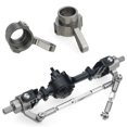 thumbnail image 4 of maskred 2pieces Durable Steering Hub Carrier For WPL MN 1/16 B14 RC Car Accessories Titanium, 4 of 6