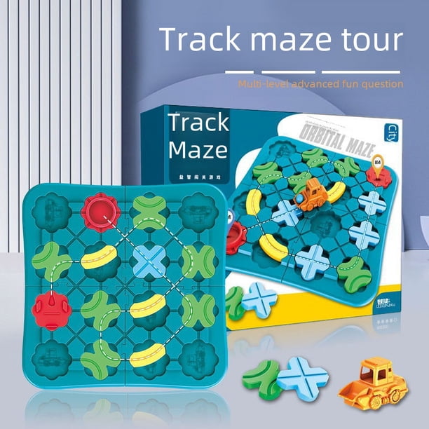 Juegos de mesa STEM para niños, rompecabezas de laberinto para agudizar la mente, juegos de aprendizaje para niños de 4 a 8 años, 118 desafíos, 5 niveles de dificultad, pista lógica Juegos de mesa STEM para niños, rompecabezas de laberinto para agudizar la mente, juegos de aprendizaje para niños de 4 a 8 años, 118 desafíos, 5 niveles de dificultad, pista lógica