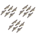 thumbnail image 1 of 18PCS White Doors Window Single Nylon Sliding Roller Pulley Wheel 62mm Length, 1 of 6