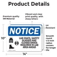 thumbnail image 2 of (2 Pack) Lab Coats Safety Glasses And Sign, 2 of 7