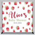 thumbnail image 1 of Cute Stawberry Custom Baby Shower Party Backdrop, 1 of 6