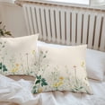 thumbnail image 7 of Waterproof Throw Pillow Covers Set of 2, 18x18 Inch Daisy Spring Botanical Decorative Pillowcases Outdoor Pillow Slip Cushion Covers Set for Couch Tent Farmhouse Watercolor Floral, 7 of 7
