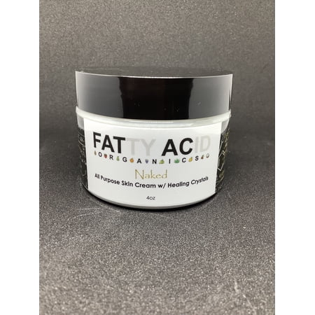 Fatty Acid Organics All Purpose Skin Cream w/ Healing Crystals (Naked)