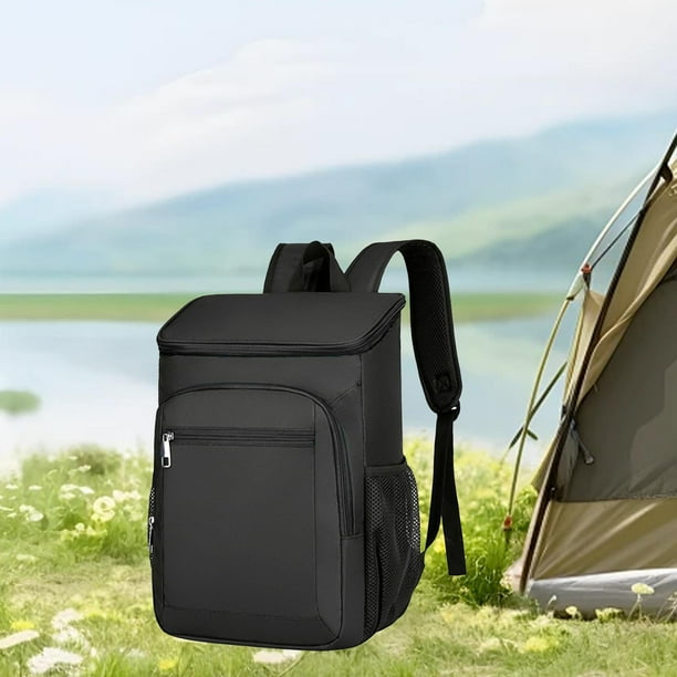 Mochila termica con aislamiento bolsa termica ligera para adultos mochila de Camping mochila mas fresca para el almuerzo para viajes y senderismo Negro Bodega Aurrera en linea