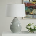 thumbnail image 3 of Uttermost Moray Gray Glaze Table Lamp, 3 of 9