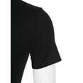 thumbnail image 5 of Miutii Men's Short Sleeve Undershirt One Piece Leotard Top Press Button Crotch Shirt Bodysuit Slim Black M, 5 of 6