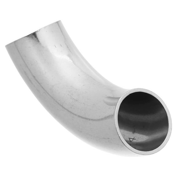 Unique Bargains 1 Pcs OD 1 Inch 90 Degree Mandrel Bend Elbow Exhaust Elbow Pipe for Car Stainless Steel Silver Tone