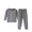 Dark Gray, variant on Lenpel Thermal Underwear Set for Toddlers Soft Long Sleeve Fleece Lined Base Layer Tops Bottoms 2 Pcs Pjs Set