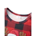 thumbnail image 4 of Argulvti Family Matching Christmas Pajama Set, Reindeer Letter Printed Long Sleeve Tops Elastic Waist Pants 2 Pcs Set, 4 of 7