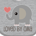 thumbnail image 4 of Inktastic Grandchild Loved by Oma Boys or Girls Baby Bib, 4 of 4