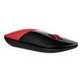 thumbnail image 2 of HP Z3700 - Mouse - blue LED - wireless - 2.4 GHz - USB wireless receiver - red - for Pavilion 24, 27, 32, 510, 590, 595, TP01, 2 of 4