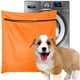thumbnail image 1 of Bolsa de Lavado para Mascotas Perro Gato Pelo de Caballo Bolsa de Lavandería para Alfombra Sábana Botas Mascotas Ayudante de Lavandería 65x70cm Naranja, 1 of 5