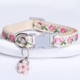 thumbnail image 3 of SUTENGDA [Collier Coloré pour Animal de Compagnie] Collier pour Animal de Compagnie Durable en Polyester Ajustable / TP Motifs Géométriques Colorés et Breloque Cœur Boucle de Sécurité 7.67-12.6 Pouces - Idéal pour Chats et Chiens, 3 of 6