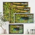 thumbnail image 4 of Designart 'Colorful Silence Flowers At The Lake Side' Lake House Framed Canvas Wall Art Print, 4 of 5