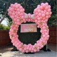 thumbnail image 4 of juego de arco de guirnalda de globos de aluminio con diseño de Minnie de Disney, color rosa y dorado, para bodas, cumpleaños, fiestas de bebé, suministros de decoración para baby shower, juguetes, 4 of 5