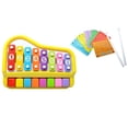 thumbnail image 1 of Piano y Xilófono con Tarjetas de Canciones Campanas Instrumentos Musicales Juguetes Educativos para Niños, 1 of 7