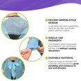 thumbnail image 3 of Blue Disposable Isolation Gown, Large. Pack of 100 PPE Gowns Disposable. Waterproof 100% Polyethylene Personal Protective Equipment Gown with Waist Ties and Elastic Wrists, 3 of 7