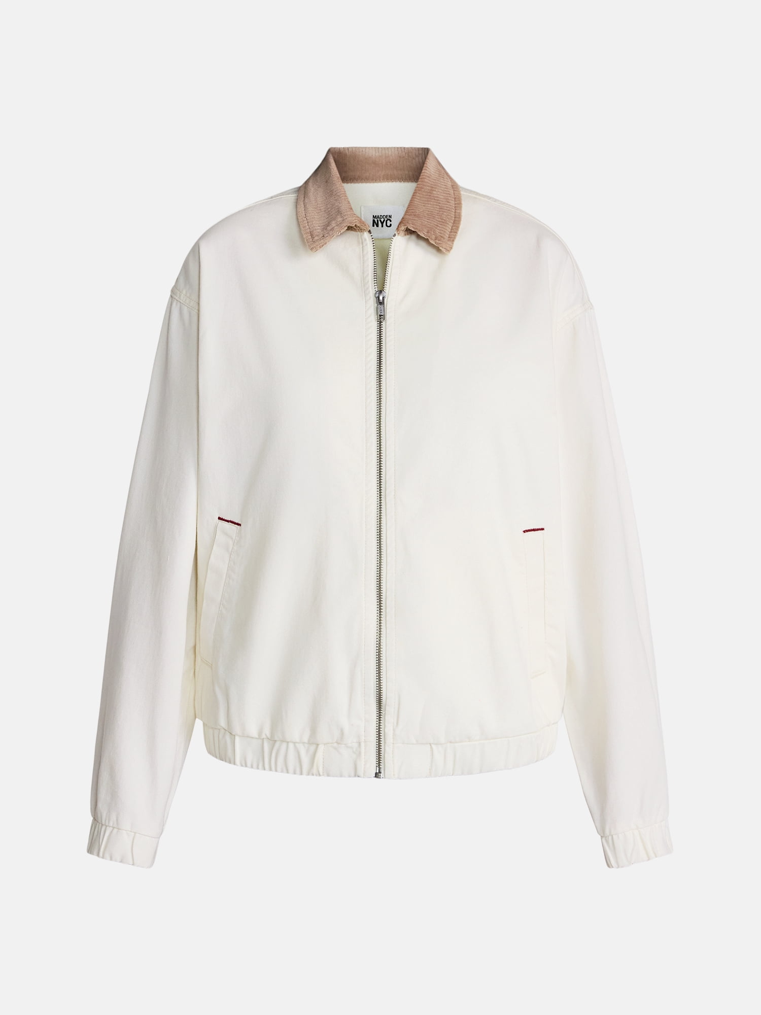 Madden NYC Women's Cotton Twill Bomber Jacket, Sizes XXS-XXL