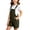 Blackish Green, variant on Denim Overalls for Girls Loose Jean Shorts Overall Bib Summer Casual Stretchy Adjustable Shortalls (Yellow, 6-7 Years)