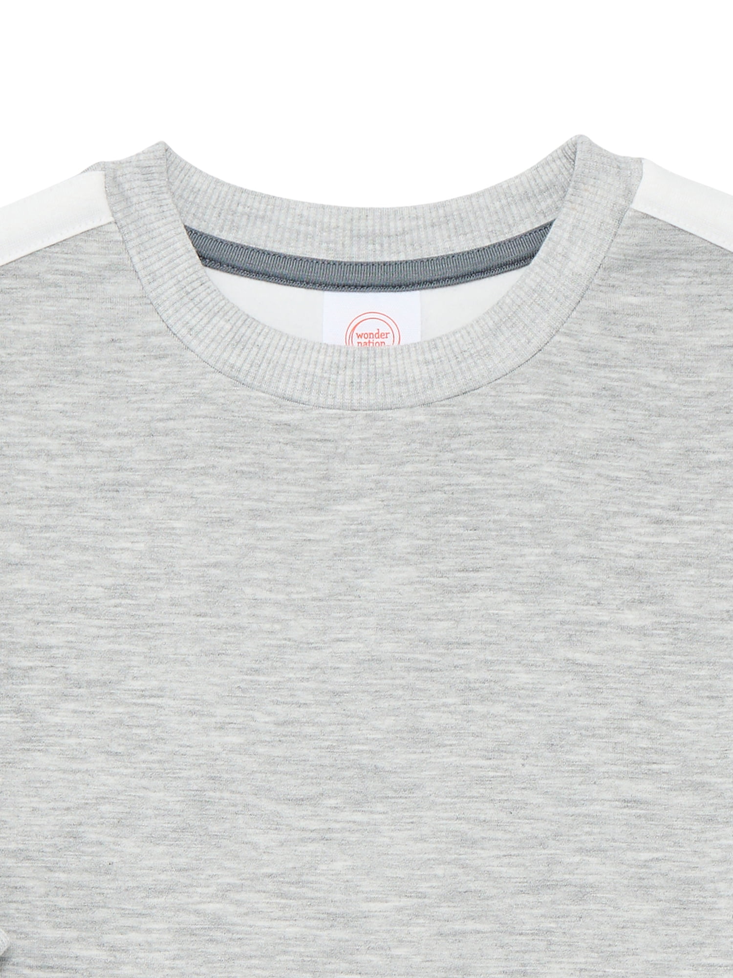Wonder Nation Toddler Girls Crewneck Pullover with Bows, Sizes 12M-5T