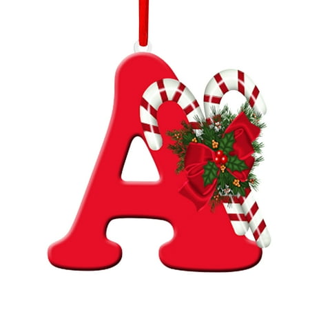

CHXonu New Christmas Pendant Acrylic 26 Letter Pendant Hanging Christmas Tree Ornament Accessories Paper Christmas Decorations for Home Chandelier Beads Acrylic Door Beads Stain Glass Window Hanging
