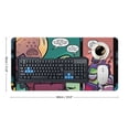 thumbnail image 2 of Comedy Invader Zim Mouse Pad Extended Gaming No-sliped Large Desk Mat Stitched Edge Keyboard Mat Mousepad, 2 of 7