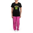 thumbnail image 4 of CafePress - Mexirish Faded Women's Dark Pajamas - Women's Short Sleeve Print T-Shirt and Pants Dark Cotton Pajama Set, 4 of 7