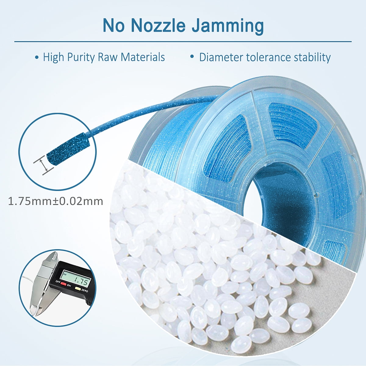 Blue Color PLA 1.75mm 1kg 3D Printer Filament 3D Printing Materials