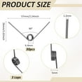 thumbnail image 2 of 30Pcs Stainless Steel Torsion Springs 1.2mm Wire Diameter 9mm OD 90° Deflection Mechanical Torsion Springs, 2 of 9