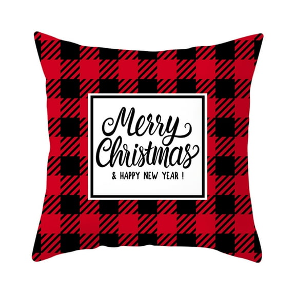 CreativeArrowy Christmas Cushion Cover Pillow Seat Cushion Rectangle Pad Sofa Cushion Bedding Decorative Household Decoration without Cotton Filler