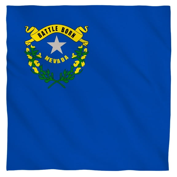 - Nevada Flag - Bandana - 22" x 22"