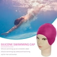 thumbnail image 4 of Gorro De Natación Flotador Inflable Gorro de natación Silicona Adulto Impermeable Oreja Proteger Piscina Sombrero (Rosa), 4 of 4