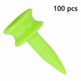 thumbnail image 3 of Green Plastic Golf Tees, 1 Inch, Pack of 100 Small Tees for Golfing Accessories, 3 of 5