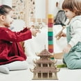 thumbnail image 4 of 1 Set Wooden Puzzle Wood Building Kit 3d Wooden Puzzle Kit Wooden Puzzle for Adults, 4 of 8