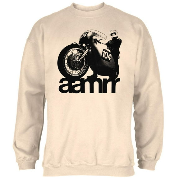 AAMRR is Road Racing Vintage Mens Sweatshirt Natural 2XL