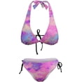 thumbnail image 5 of SKQIT Women Swimsuit Bikini Sets Triangle Cheeky Gradient Color Two Piece Bathing Suit, 5 of 7